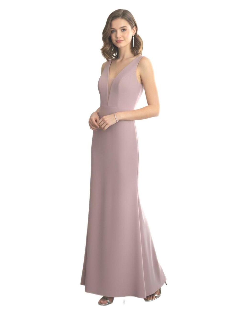 NWOT DB Studio “Illusion” Crepe Gown